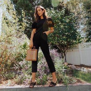 Kaley Jumpsuit in Black - Ivy City Co - Size Medium